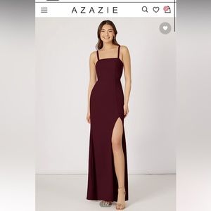 Azazie Gianetta Bridesmaids dress in Cabernet A10